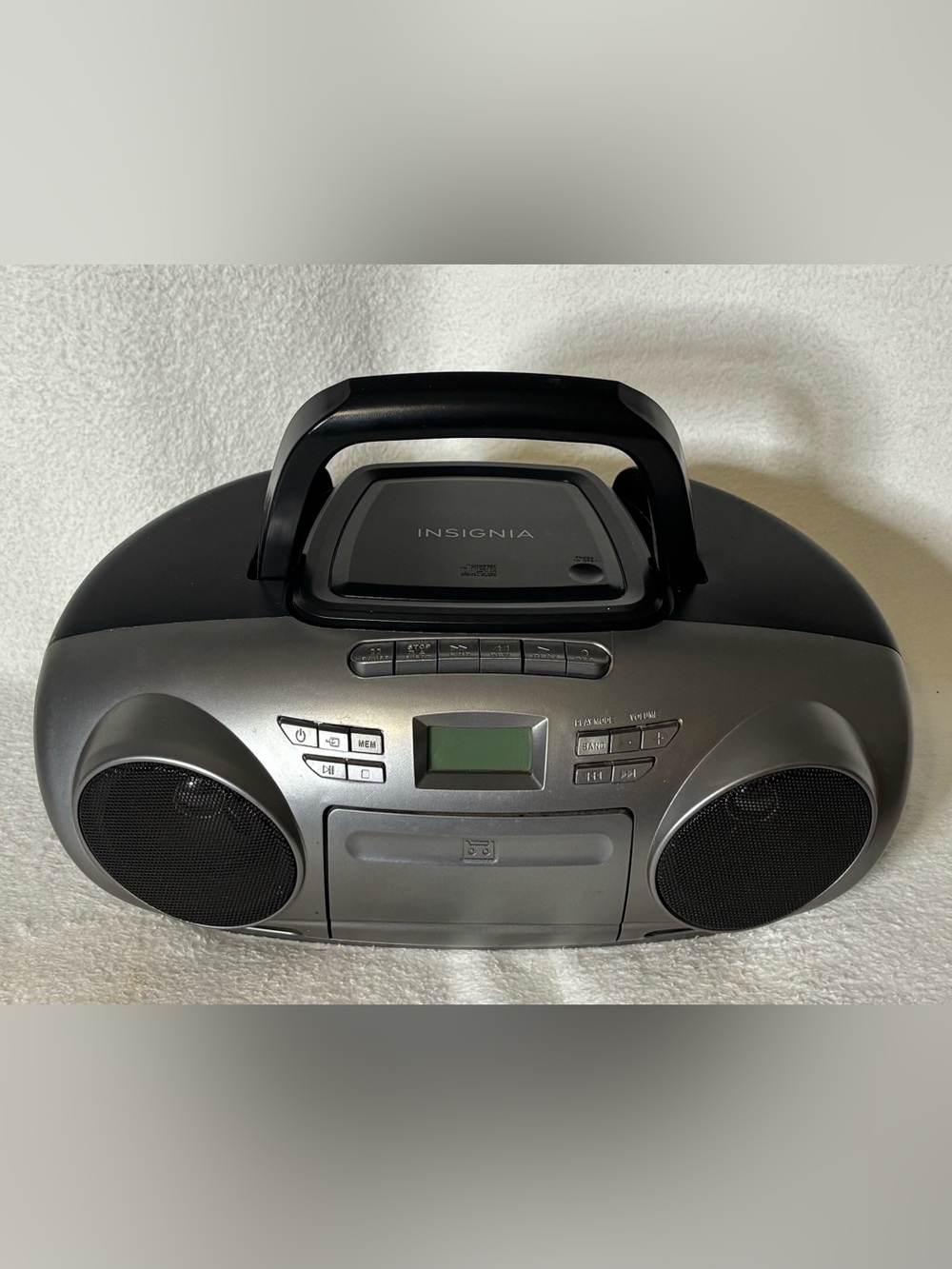 Insignia Portable Boombox - Silver/Black